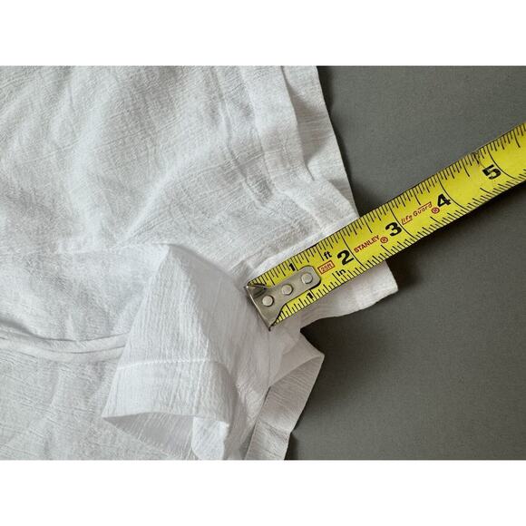 Seafolly Crinkle Playsuit in White Women’s Large Gauze Strapless Elastic Waist - Picture 9 of 14